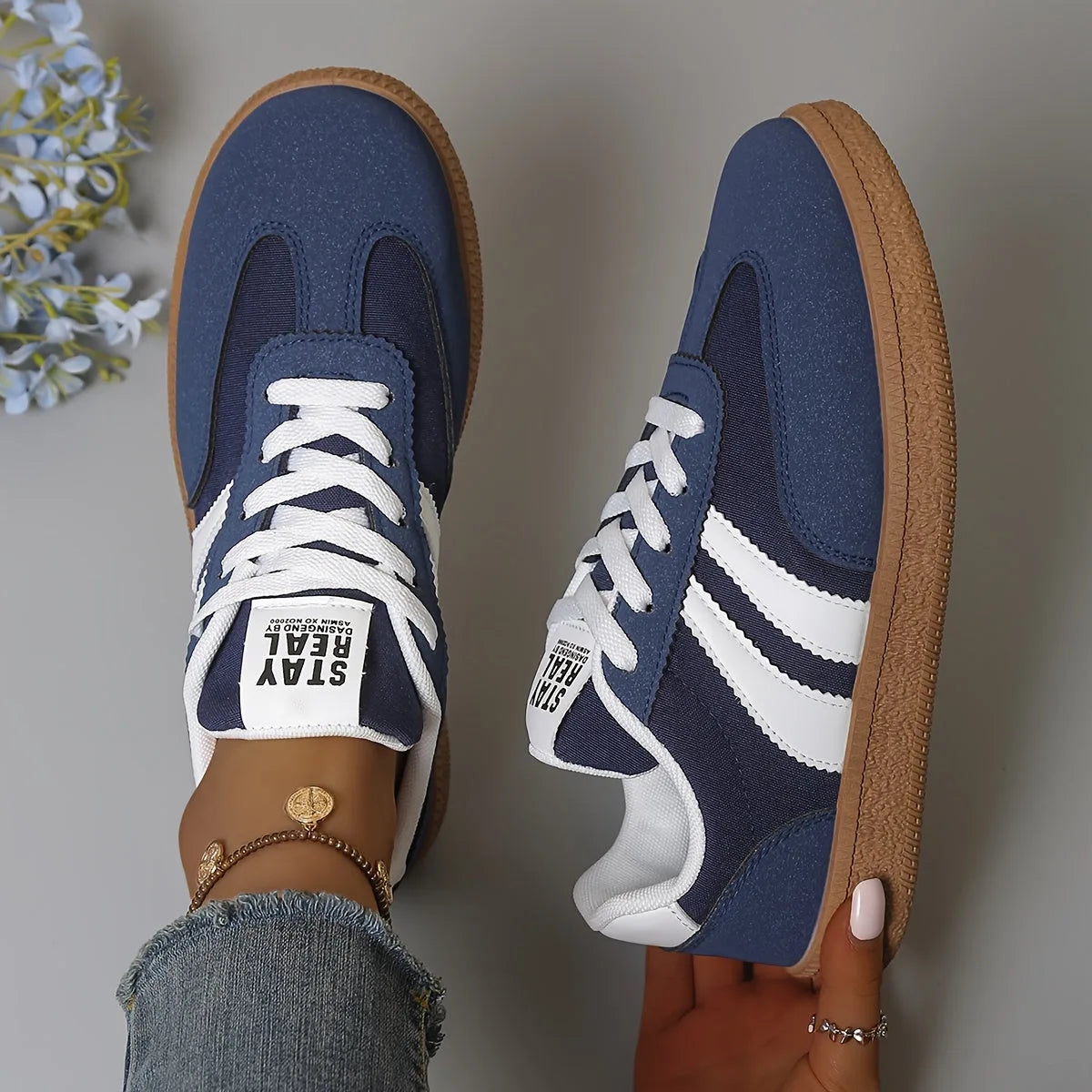 Sonia | Classic Lace-Up Comfort Trainers for Women