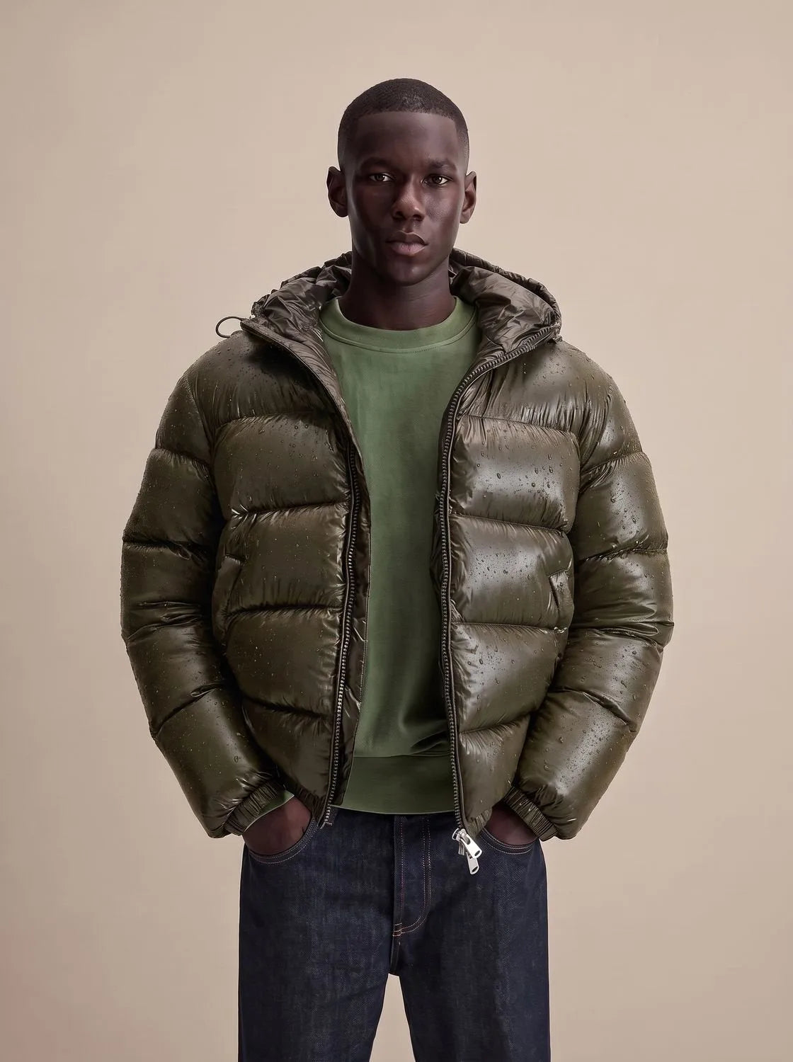 Nathaniel | Men's Hooded Water-Repellent Down Puffer Jacket