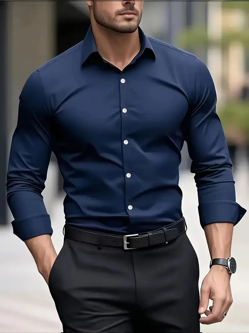 Thomas | Men's Long Sleeve Button Down Dress Shirt
