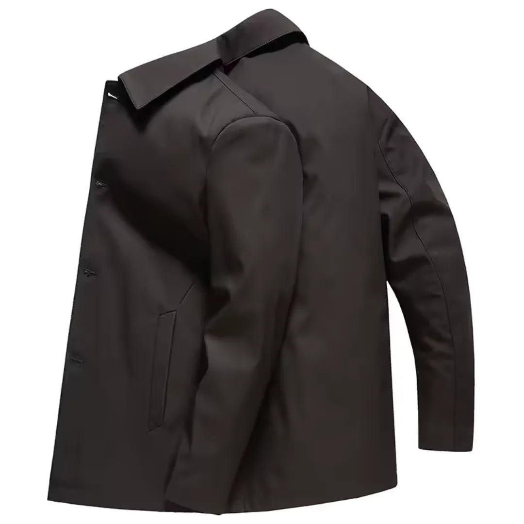 David | Men's Windproof Longline Jacket for Autumn