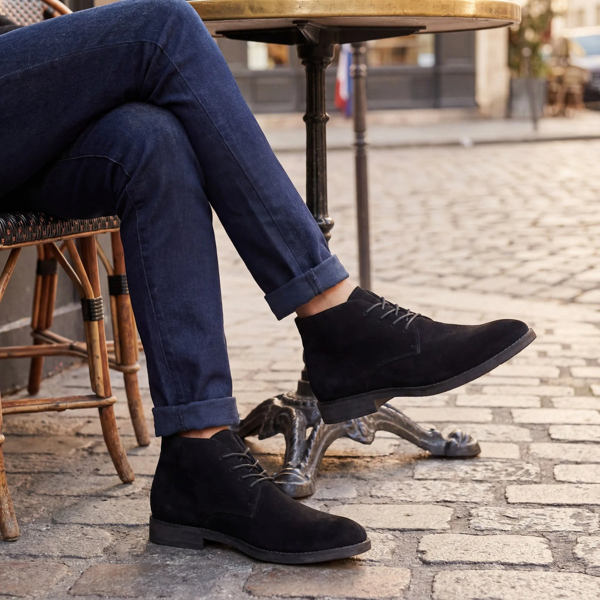 Silas | Men's Suede Chukka Boots, Comfort Lace-Up Ankle Boots