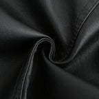 Women's Fitted Faux Leather Biker Jacket with Quilted Shoulders image 21
