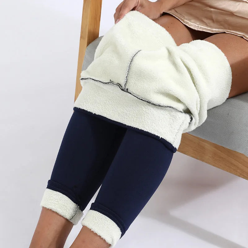 Warm Fleece-Lined High-Waisted Leggings for Women image 12