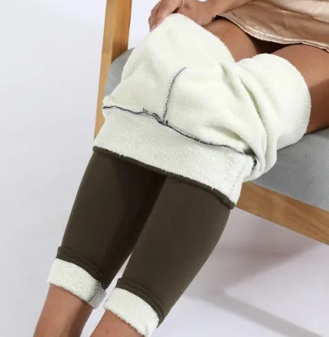 Warm Fleece-Lined High-Waisted Leggings for Women image 13