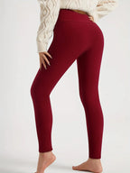 High-Waist Fleece-Lined Leggings for Women in Winter image 12