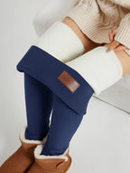 High-Waist Fleece-Lined Leggings for Women in Winter image 15