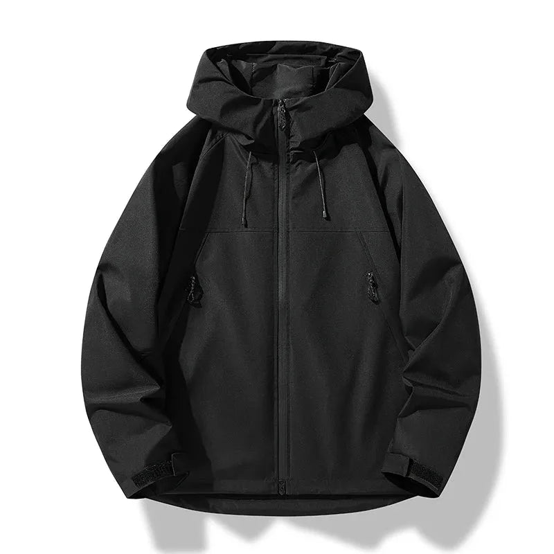 Lightweight Hooded Shell Jacket with Full Zip