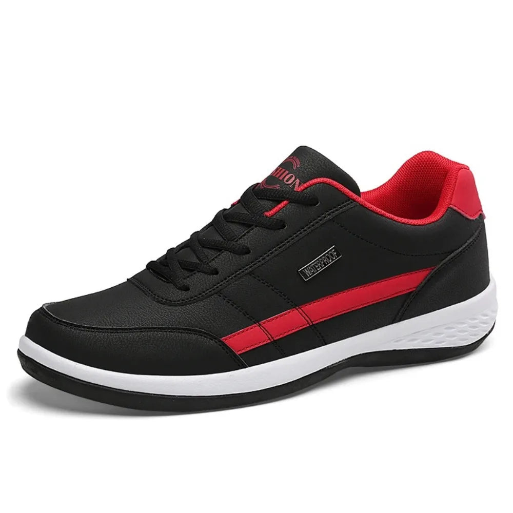 Men's Comfort Leather Trainers with Arch Support image 9