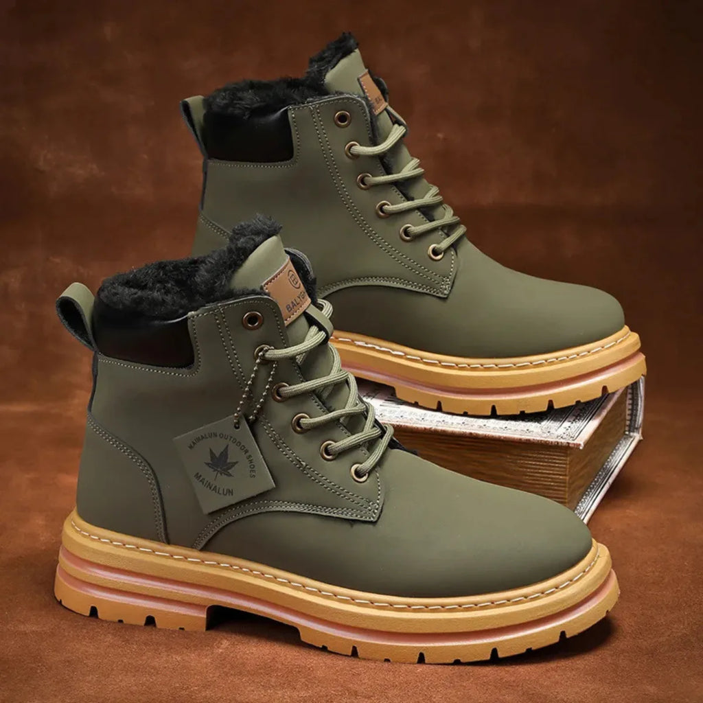 Men's Fur Lined Insulated Lace-Up Boots image 10