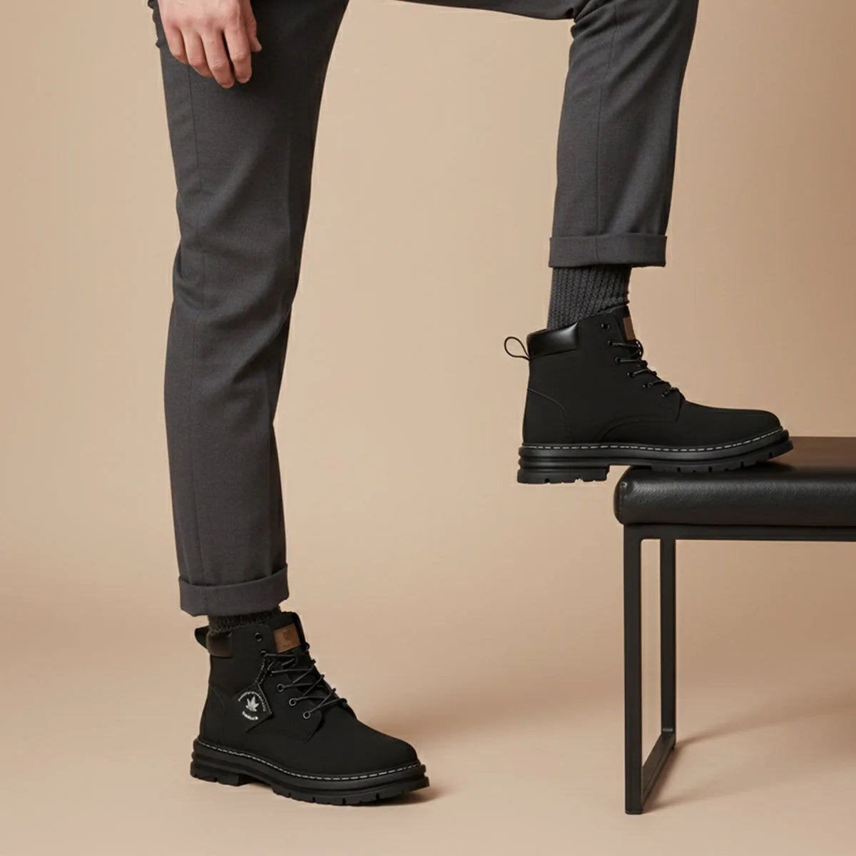 Men's Fur Lined Insulated Lace-Up Boots image 12