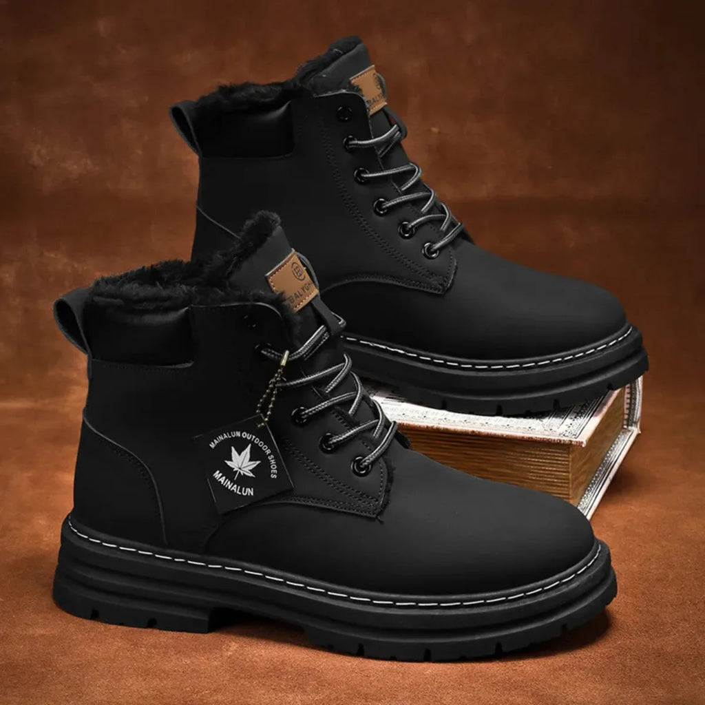 Men's Fur Lined Insulated Lace-Up Boots image 14
