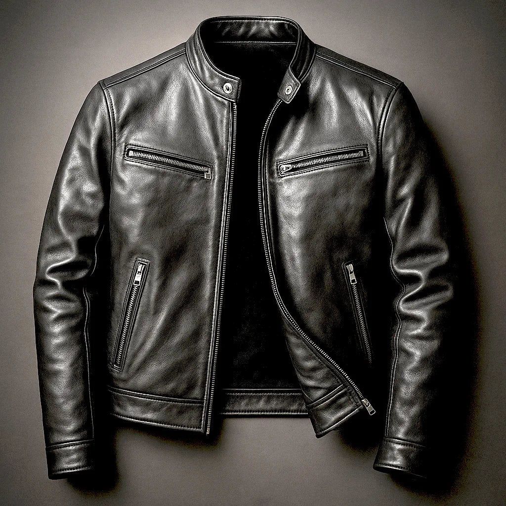 Genuine Leather Biker Jacket