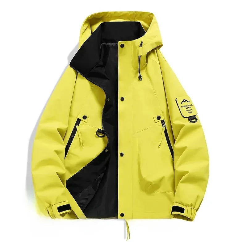 Men's Hooded Half-Zip Winter Jacket with Pockets image 10
