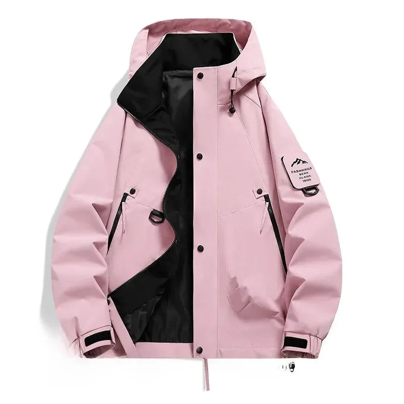 Men's Hooded Half-Zip Winter Jacket with Pockets image 11