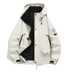 Men's Hooded Half-Zip Winter Jacket with Pockets image 9