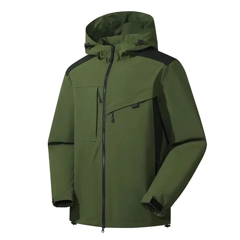 Men's Hooded Weather-Resistant Jacket for Outdoors image 10