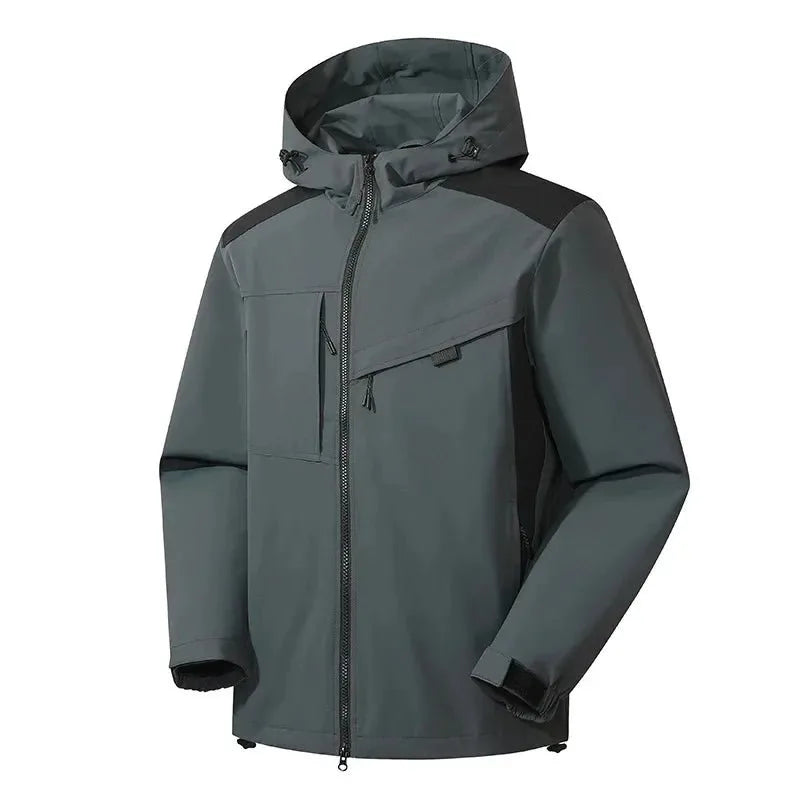 Men's Hooded Weather-Resistant Jacket for Outdoors image 12