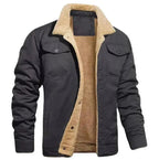Men's Sherpa Lined Button Front Winter Jacket image 11