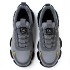 Top-down view of both shoes showing the dial lacing knob and webbing lace loops
