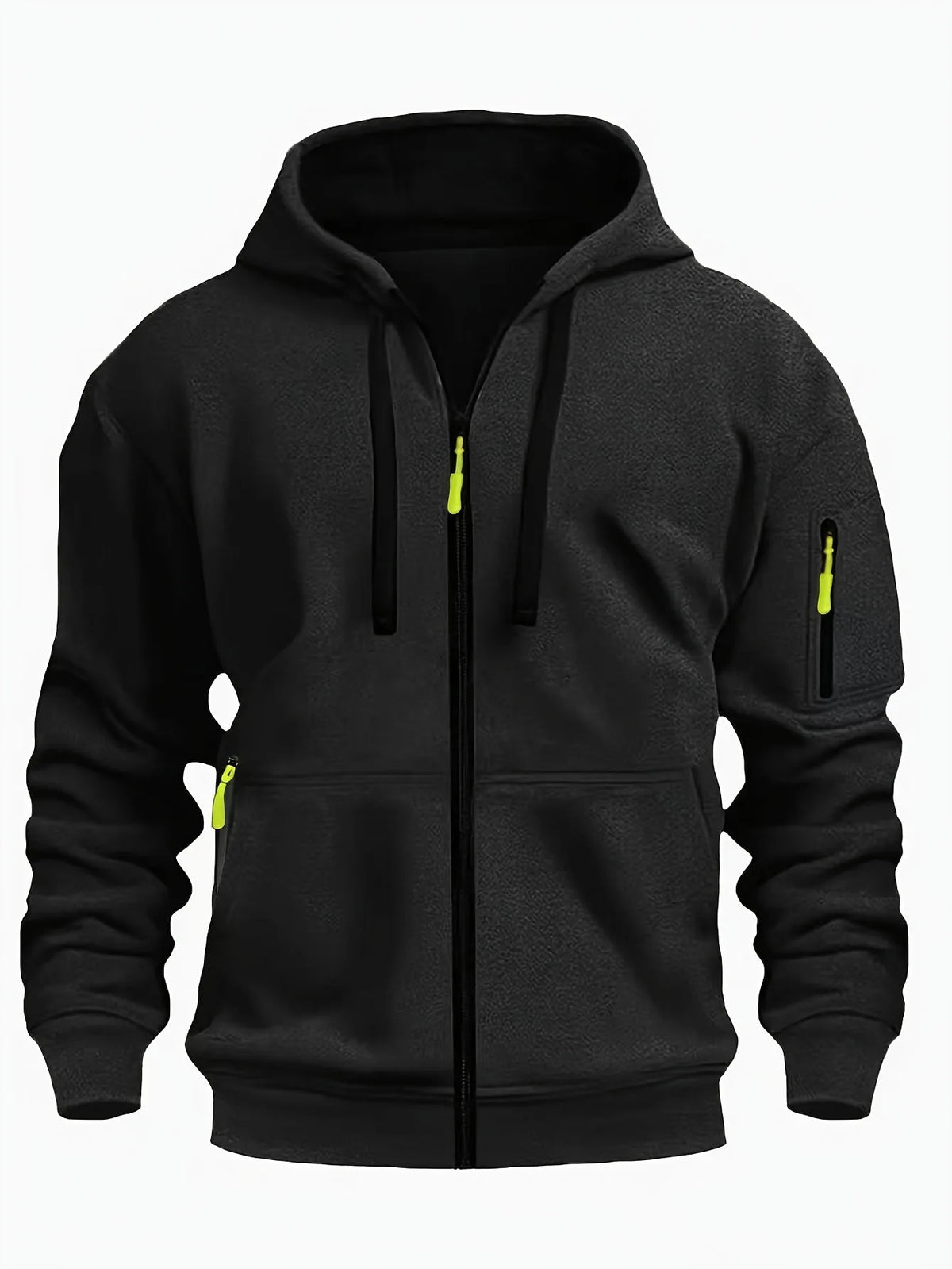 Men's Zip-Up Fleece Hoodie with Pockets image 15