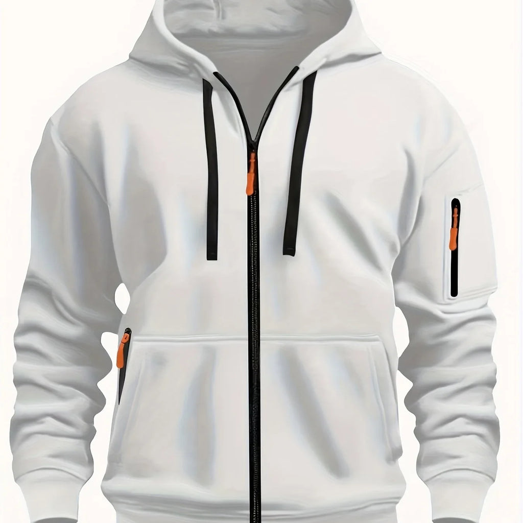 Men's Zip-Up Fleece Hoodie with Pockets image 17