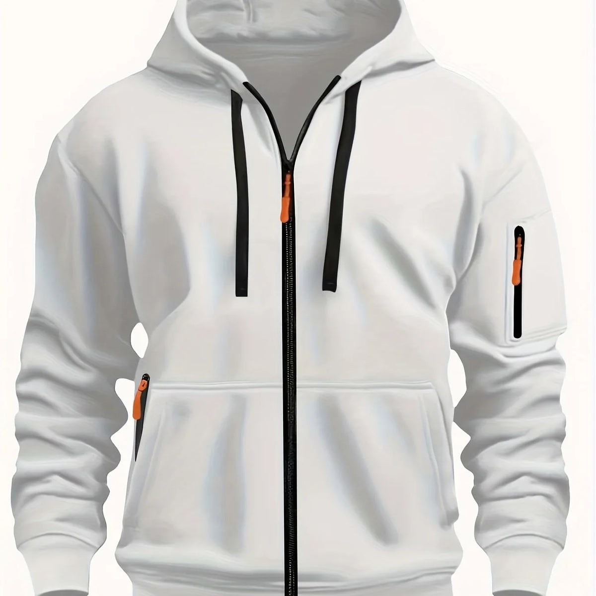 Men's Zip-Up Fleece Hoodie with Pockets image 17