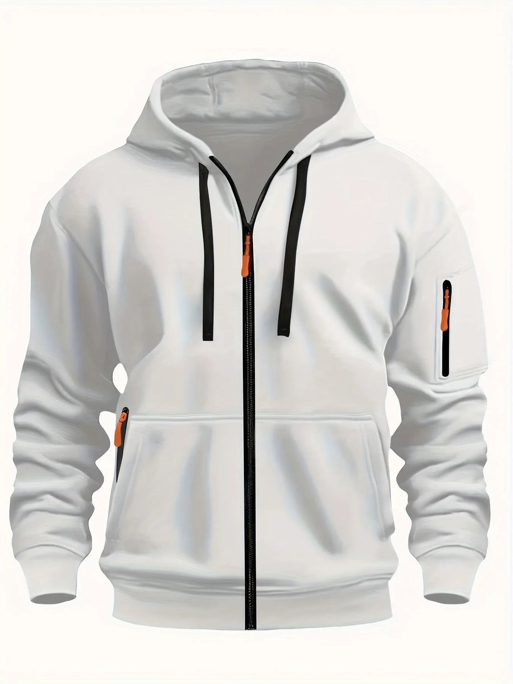 Men's Zip-Up Fleece Hoodie with Pockets image 18