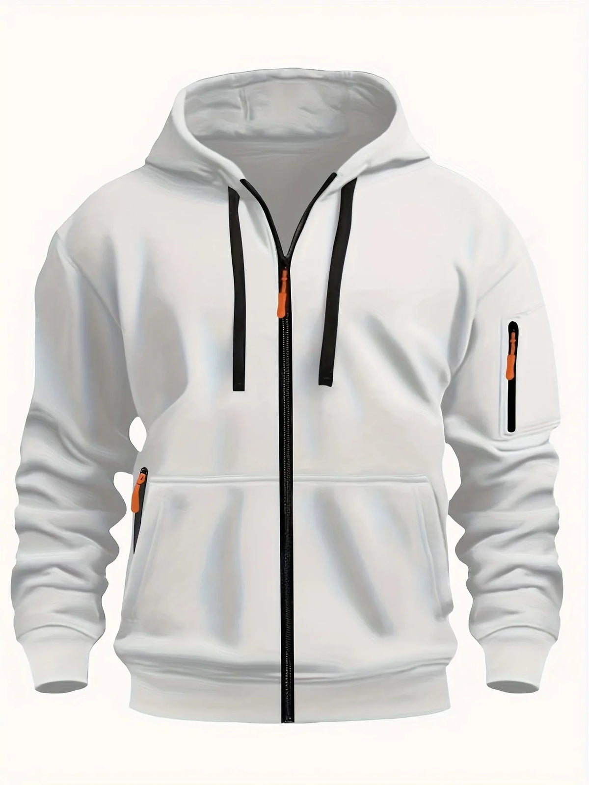 Men's Zip-Up Fleece Hoodie with Pockets image 18
