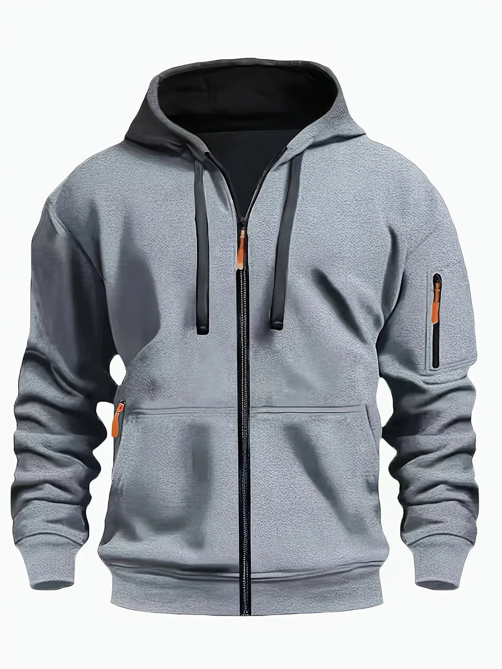 Men's Zip-Up Fleece Hoodie with Pockets image 23