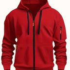 Men's Zip-Up Fleece Hoodie with Pockets image 27