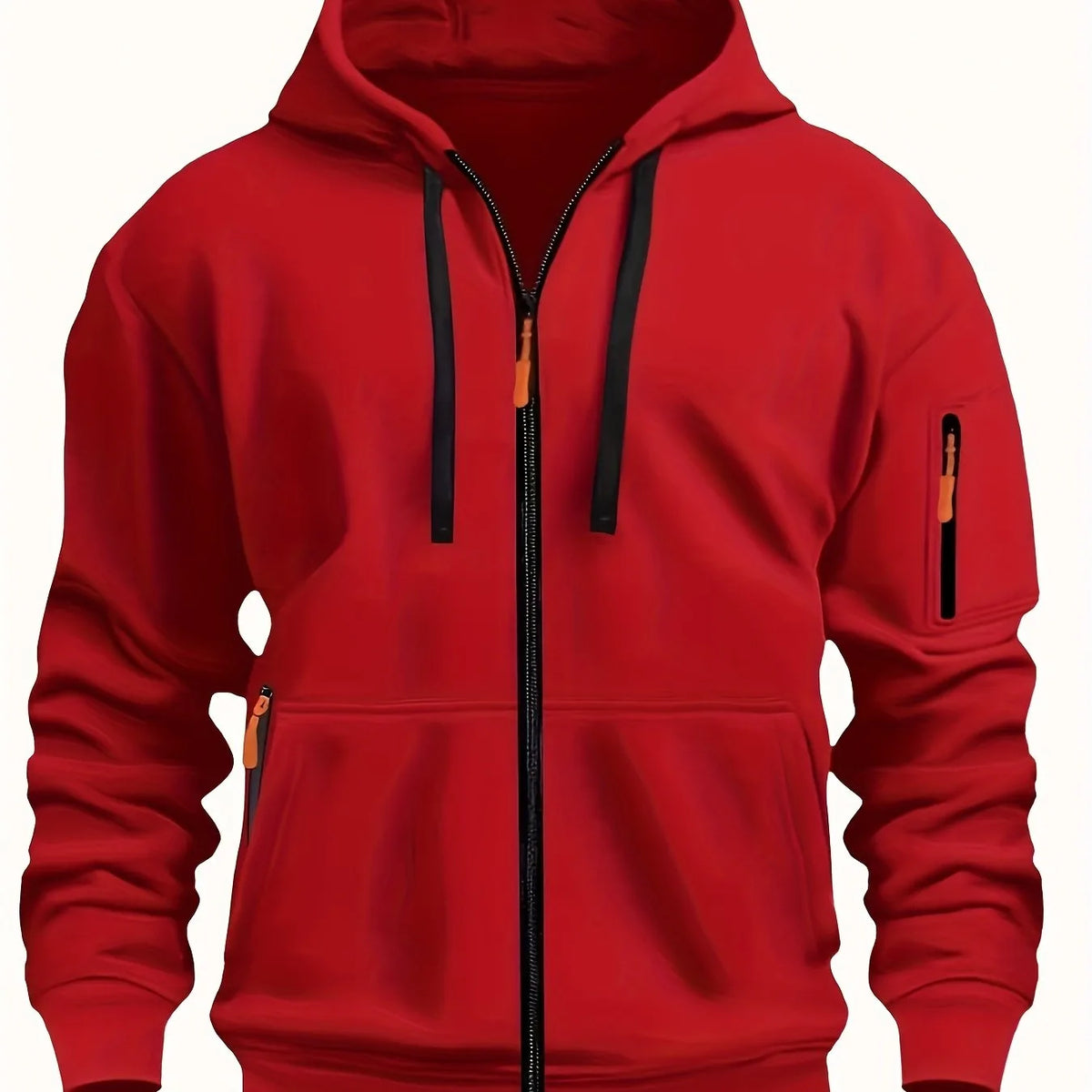 Men's Zip-Up Fleece Hoodie with Pockets image 27