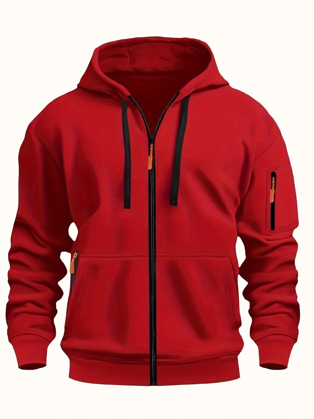 Men's Zip-Up Fleece Hoodie with Pockets image 28