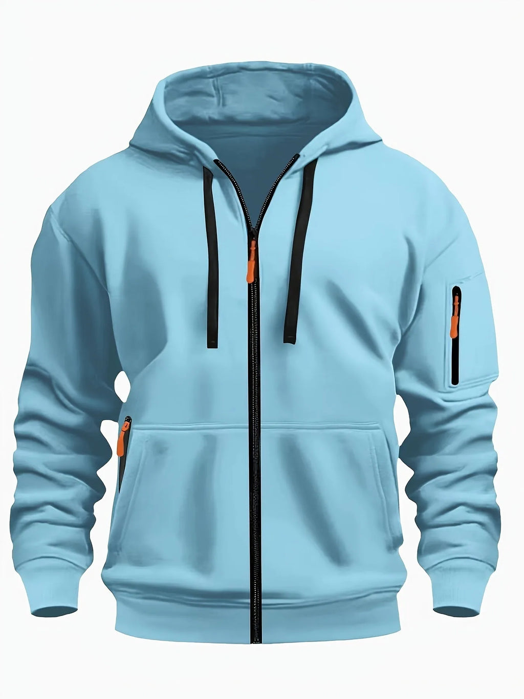 Men's Zip-Up Fleece Hoodie with Pockets image 34