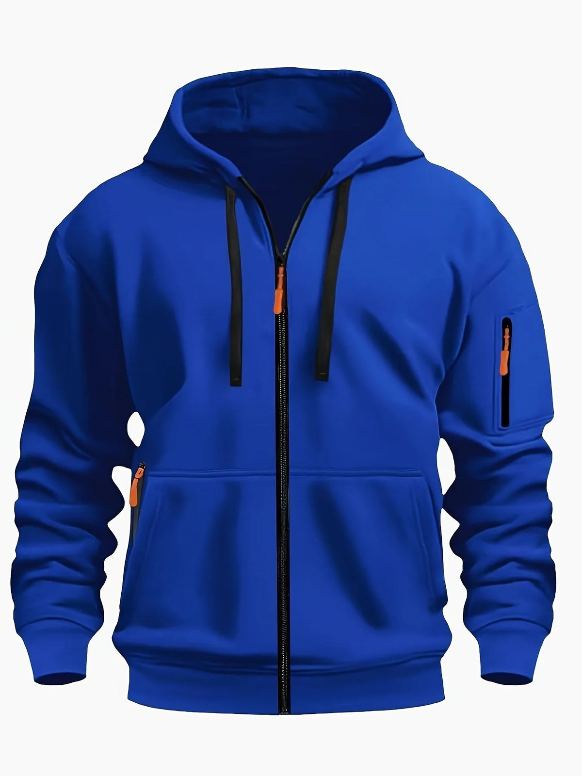 Men's Zip-Up Fleece Hoodie with Pockets image 36