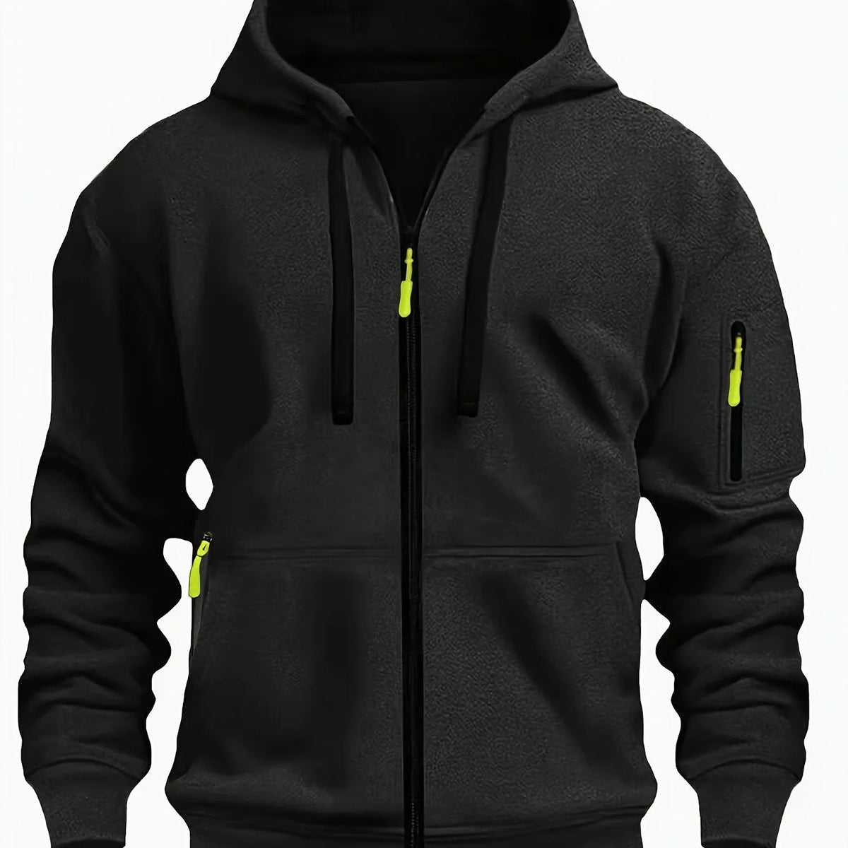 Men's Zip-Up Fleece Hoodie with Pockets image 41