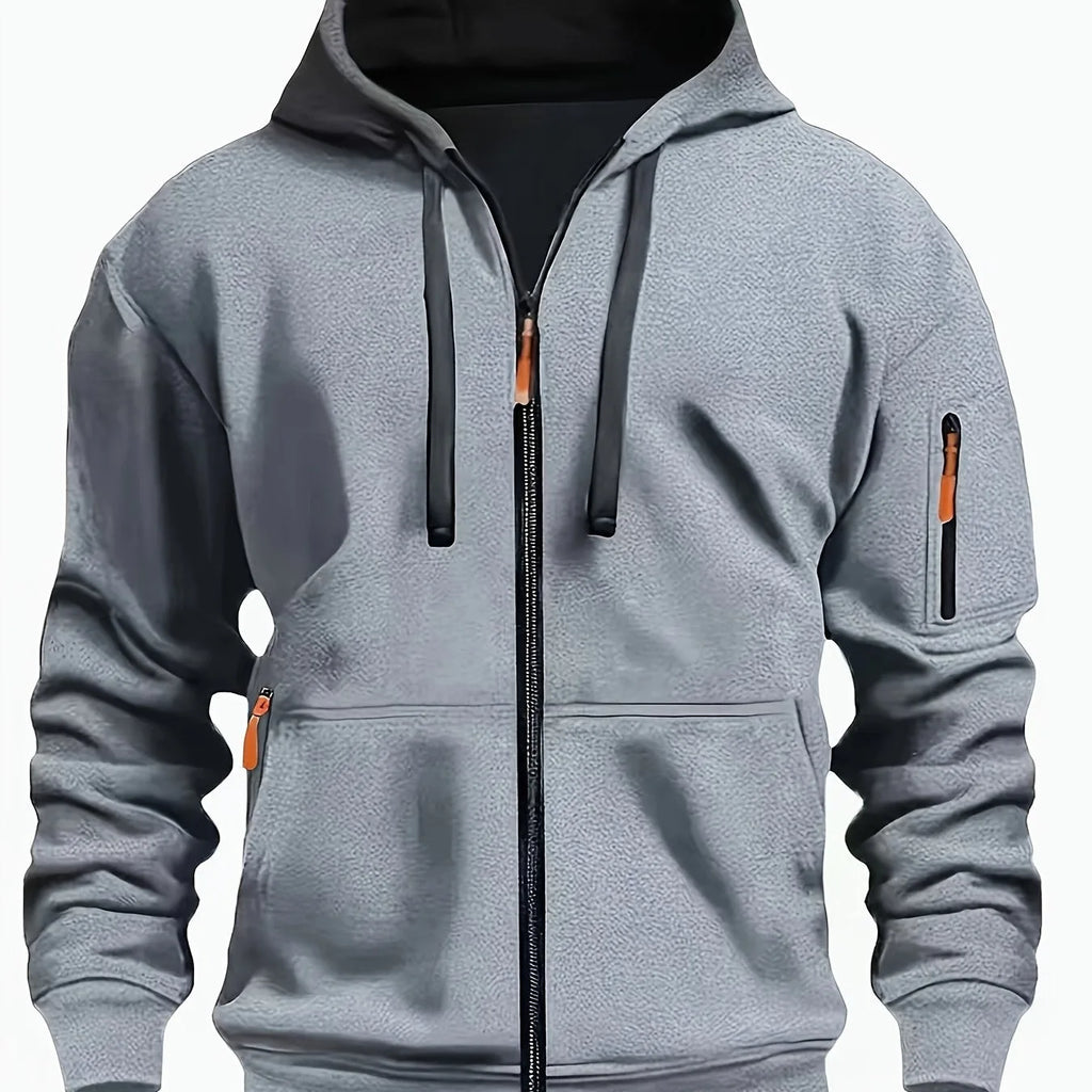 Men's Zip-Up Fleece Hoodie with Pockets image 43