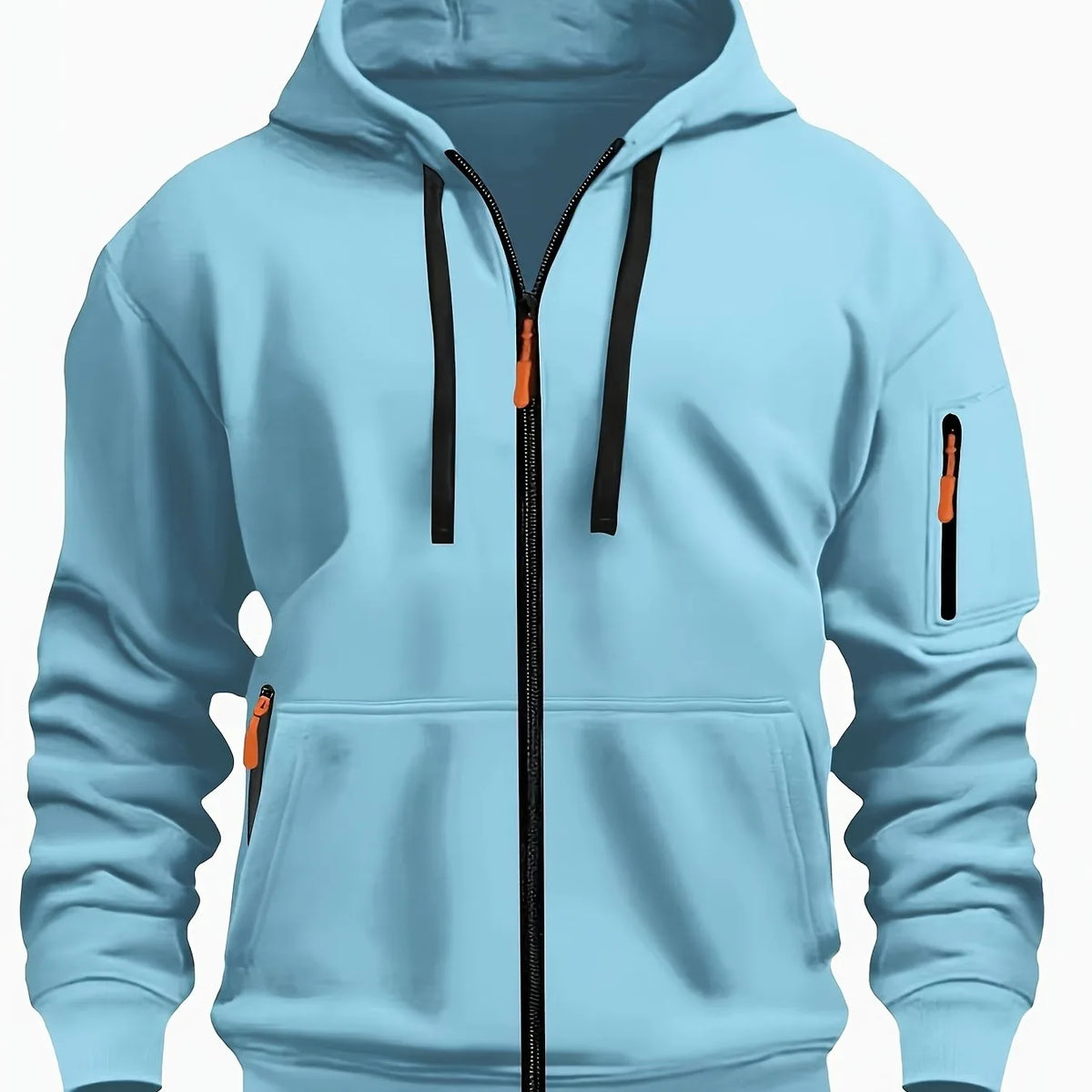 Men's Zip-Up Fleece Hoodie with Pockets image 44