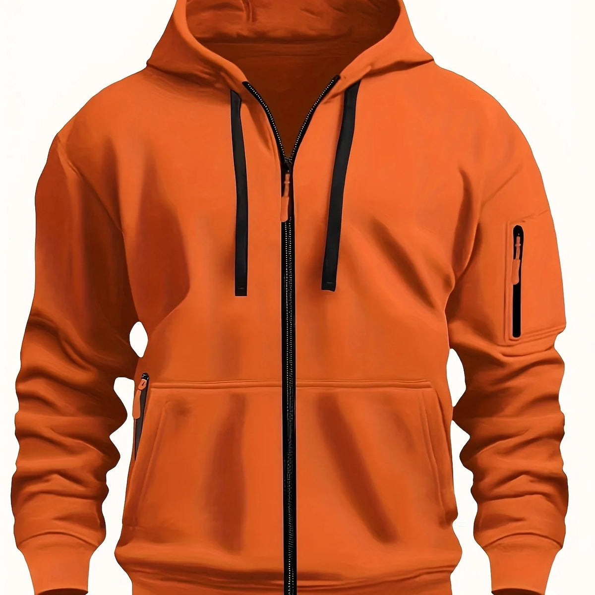 Men's Zip-Up Fleece Hoodie with Pockets image 45