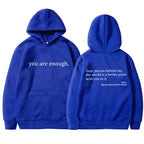 Oversized Message Print Hoodie for Women image 10