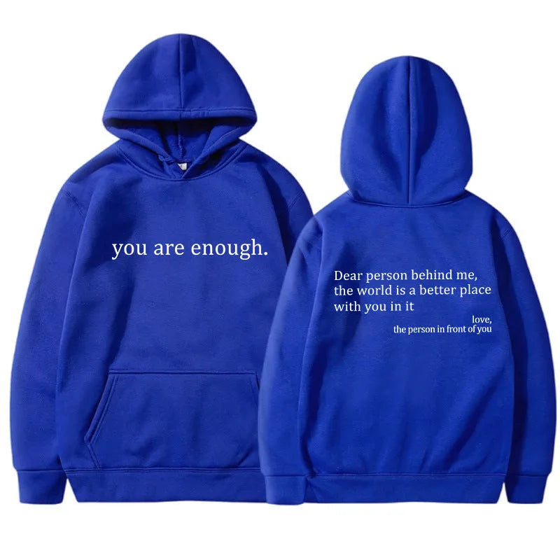 Oversized Message Print Hoodie for Women image 10