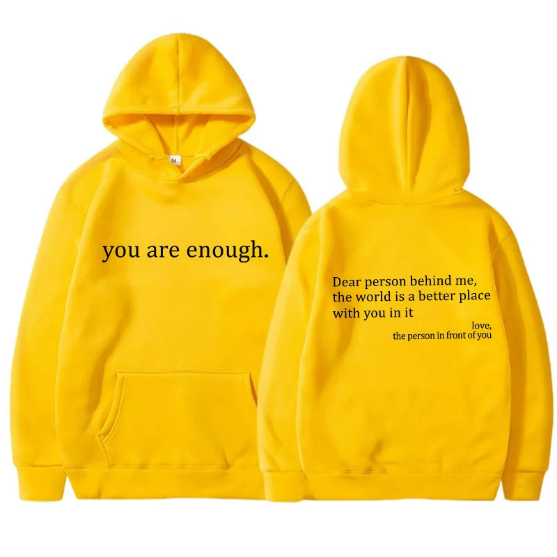 Oversized Message Print Hoodie for Women image 13