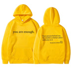 Oversized Message Print Hoodie for Women image 13