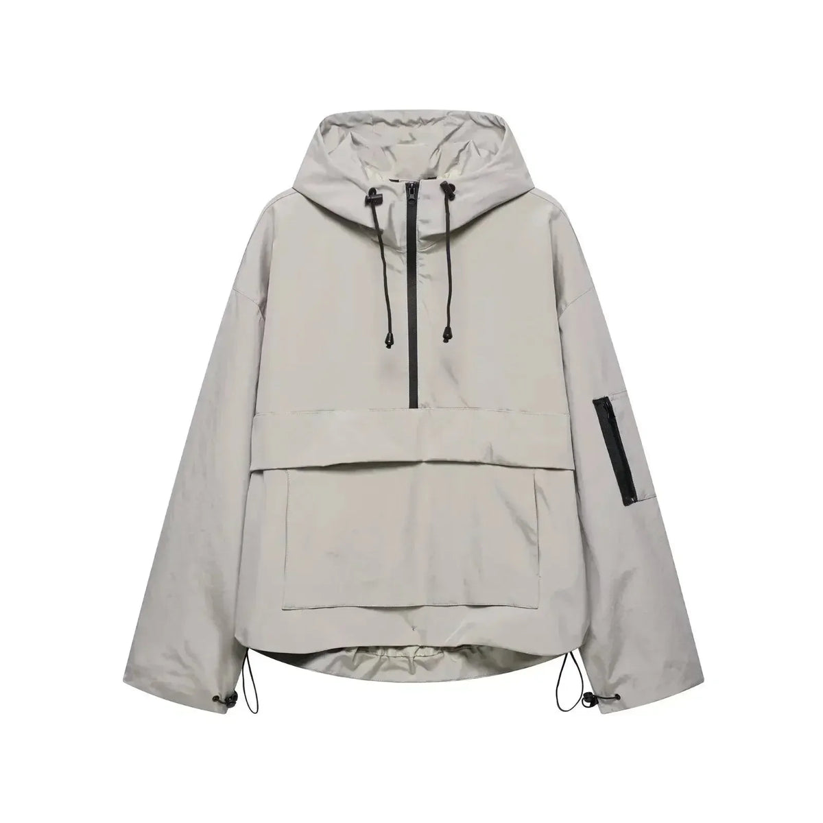 Minimalist Hooded Anorak Jacket