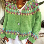 Nordic Fair Isle Knit Cardigan for Women image 12