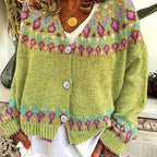 Nordic Fair Isle Knit Cardigan for Women image 13