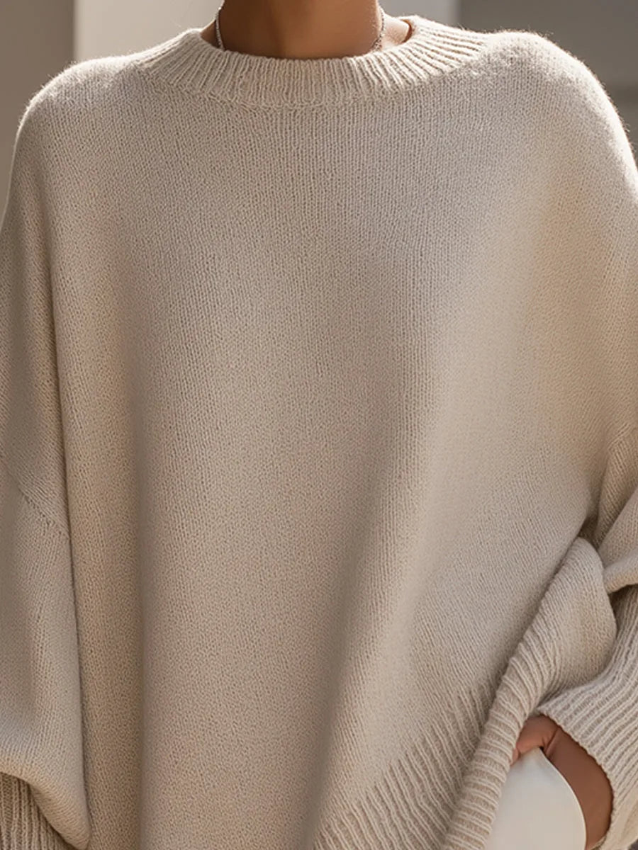 Oversized Knit Poncho Jumper