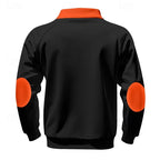 Black quarter-zip pullover shown on a mannequin form against a plain background