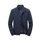Men's Quilted Lined Stand Collar Zip Jacket image 15