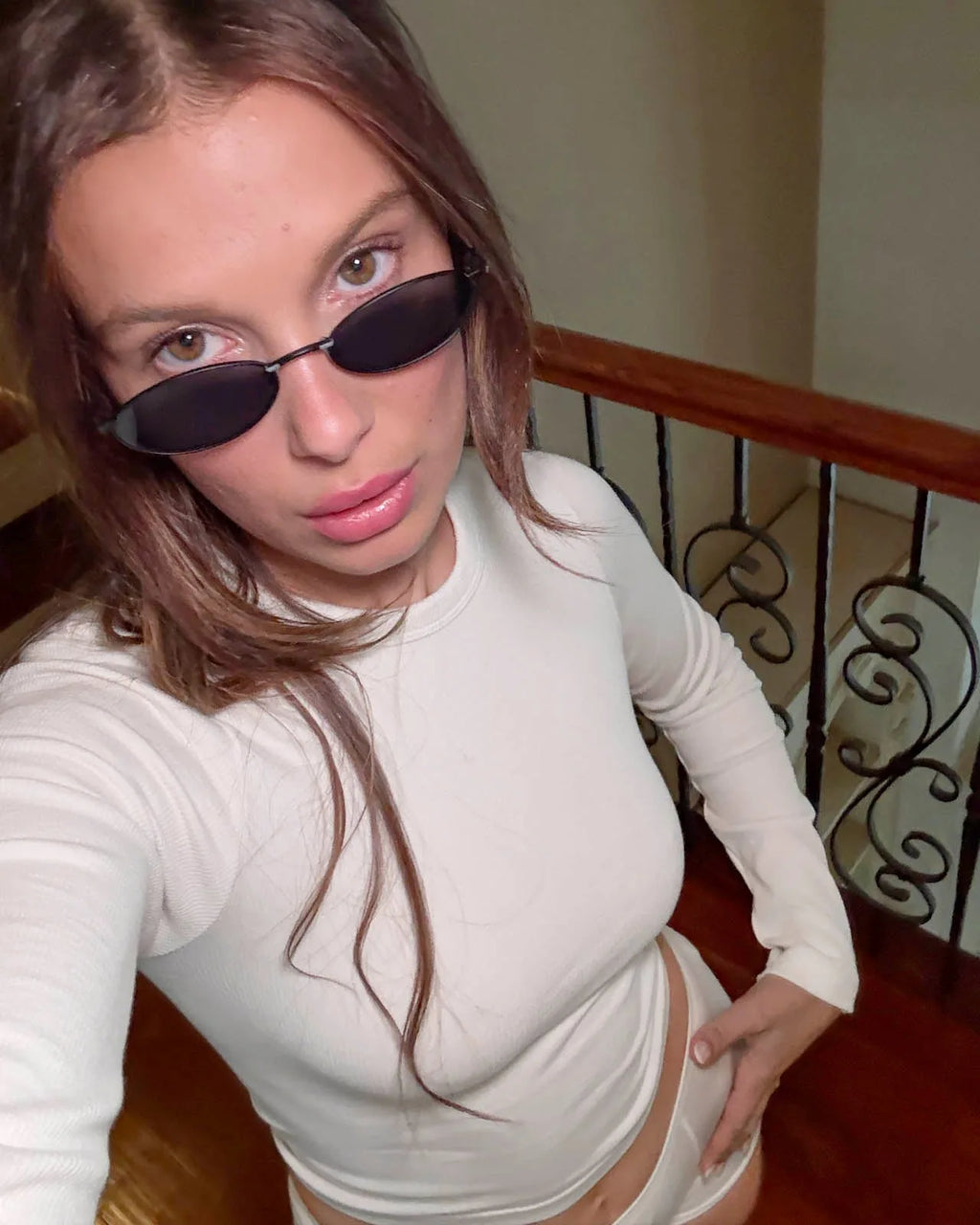 Ribbed Long Sleeve Crop Top for Women image 15