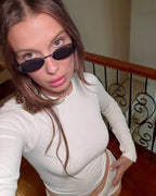 Ribbed Long Sleeve Crop Top for Women image 15